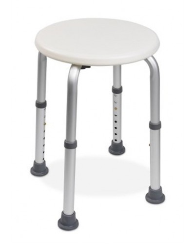 Shower Stool McKesson Without Arms Aluminum Frame Without Backrest 13-1/2 to 21 Inch Height